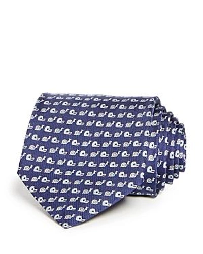 Shop Ferragamo Snails Classic Tie In Navy