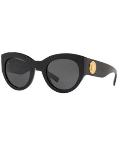 Shop Versace Sunglasses, Ve4353 51 In Black/grey