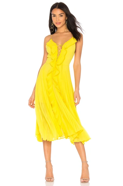 Shop Delfi Gwen Dress In Yellow