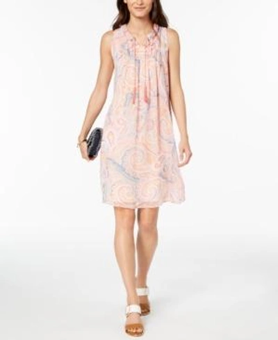 Shop Tommy Hilfiger Paisley-print Dress, Created For Macy's In Fresco Paisley Print