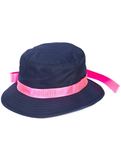 strapped bucket hat