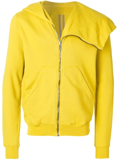 Shop Rick Owens Drkshdw Hooded Jacket - Yellow & Orange