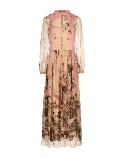 Shop Alberta Ferretti Formal Dress In Beige