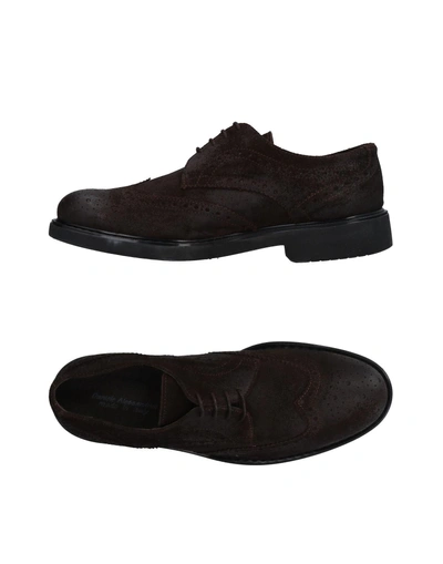 Shop Daniele Alessandrini Laced Shoes In Dark Brown