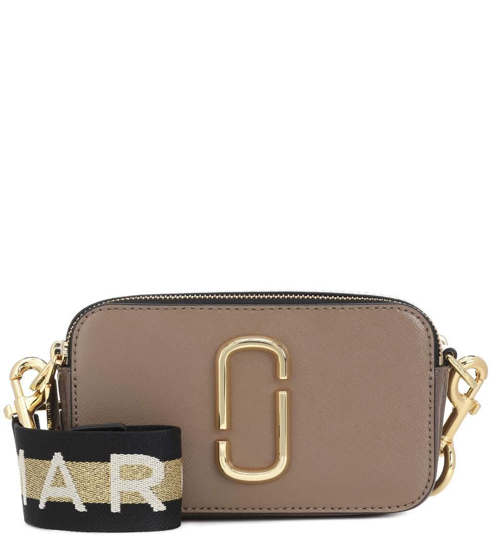 Marc Jacobs Snapshot Small Leather Crossbody Bag In Neutrals | ModeSens