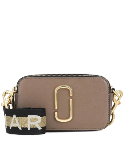The Snapshot Small Leather Camera Bag in Beige - Marc Jacobs