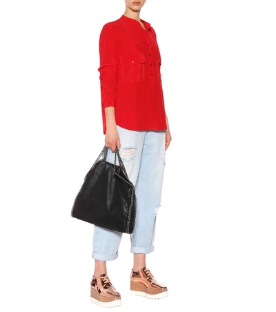 Shop Stella Mccartney Silk Shirt In Red