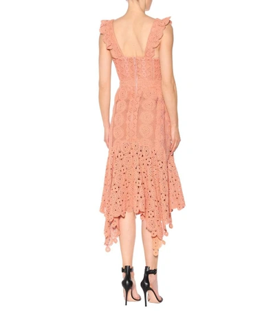 Shop Jonathan Simkhai Crochet Cotton Midi Dress In Pink