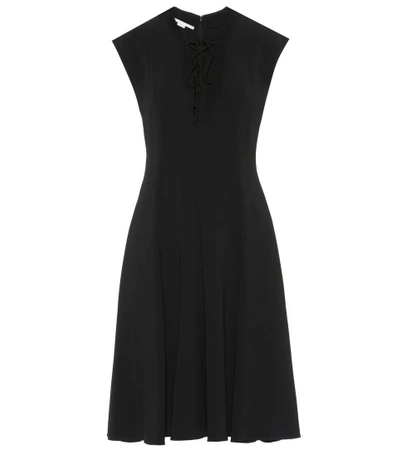 Shop Stella Mccartney Juliet Stretch Cady Dress In Black