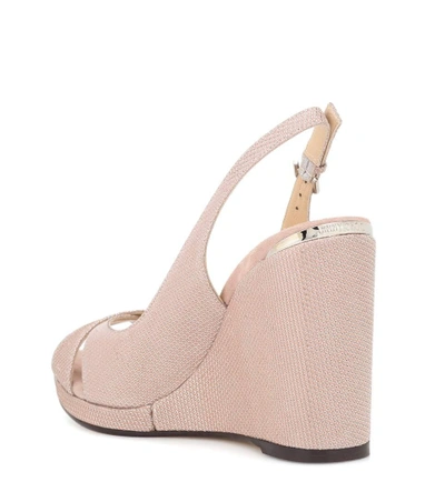 Shop Jimmy Choo Amely 105 Platform Wedge Sandals In Pink