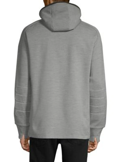 Shop Efm-engineered For Motion Nomadic Soft Hooded Jacket In Heather Grey