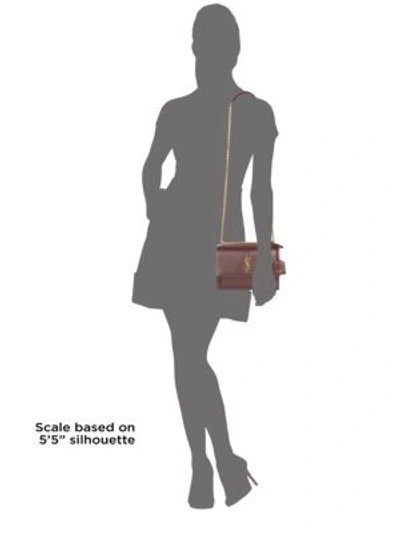 Shop Saint Laurent Women's Medium Sunset Leather Shoulder Bag In Rouge