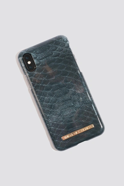 Shop Ideal Of Sweden Black Reptile Iphone X Case - Black