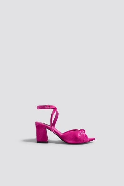 Shop Na-kd Knot Heels - Pink