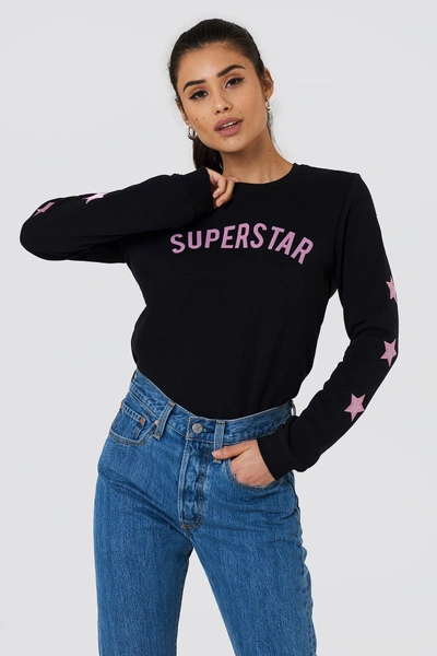 Shop Colourful Rebel Superstar Basic Sweater - Black