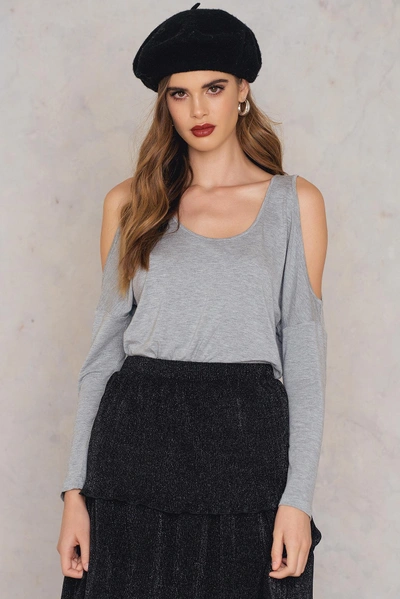 Shop Rut & Circle Alina L/s Open Shoulder - Grey