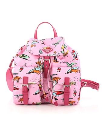 pink prada backpack