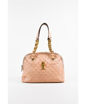 marc jacobs quilted bag with gold chain