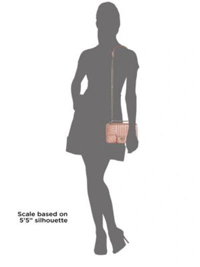 Shop Prada Small Diagramme Leather Shoulder Bag In Rose