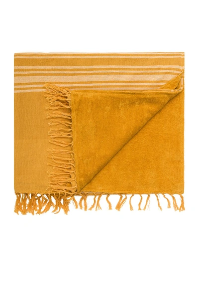 Shop Amuse Society Sand Storm Towel In Yellow