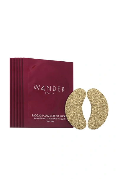 Shop Wander Beauty Baggage Claim Gold Eye Mask 6 Pack In N,a