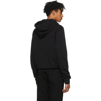 Shop Off-white Black Logo Hoodie In 1000 Black