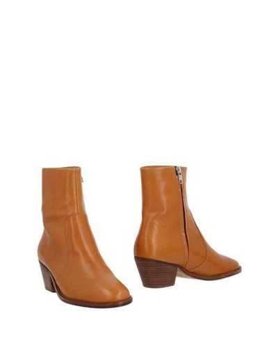 Shop Isabel Marant Étoile Ankle Boots In Tan