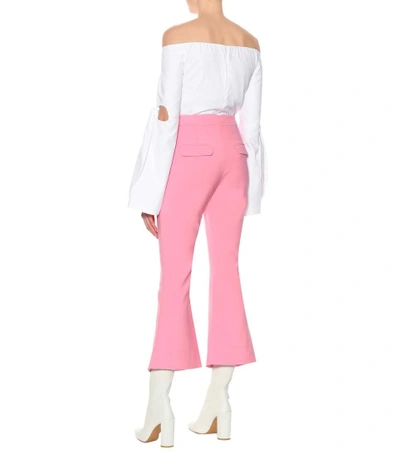 Shop Ellery Fourth Element Flared Pants In Pink