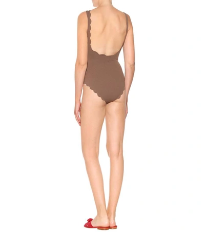 Shop Marysia Palm Springs Swimsuit In Brown