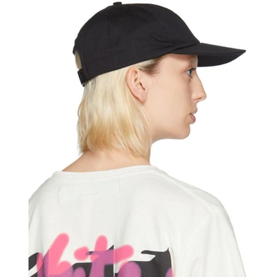Shop Off-white Black Quote Cap In 1001 Blckwh