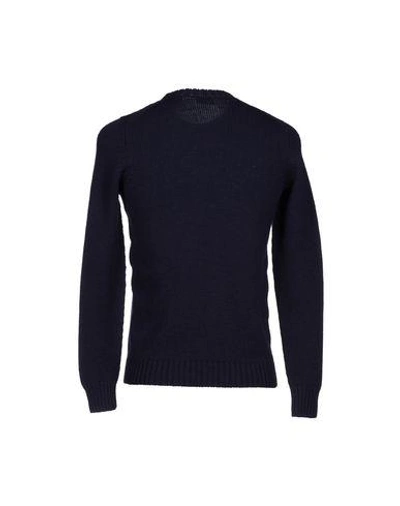 Shop Drumohr Man Sweater Midnight Blue Size 42 Merino Wool