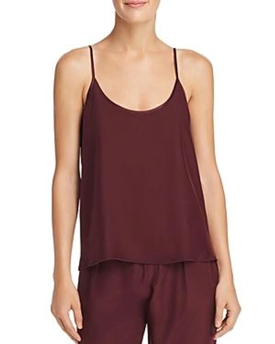 Shop Atm Anthony Thomas Melillo Silk Charmeuse Camisole Top In Wine