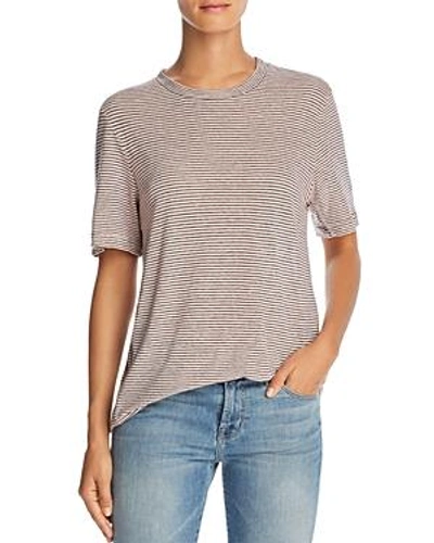Shop Ag Gray Boy Striped Tee In Prism Pink