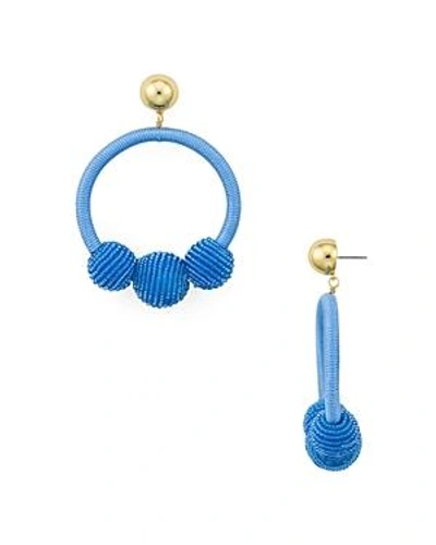 Shop Kate Spade New York Loop & Ball Statement Drop Earrings In Blue
