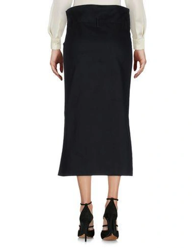 Shop Lucio Vanotti Knee Length Skirt In Black
