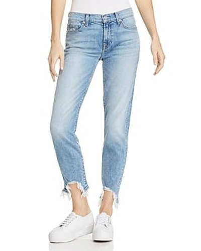 Shop 7 For All Mankind Roxanne Ankle Straight Jeans In Light Gallery Row 3