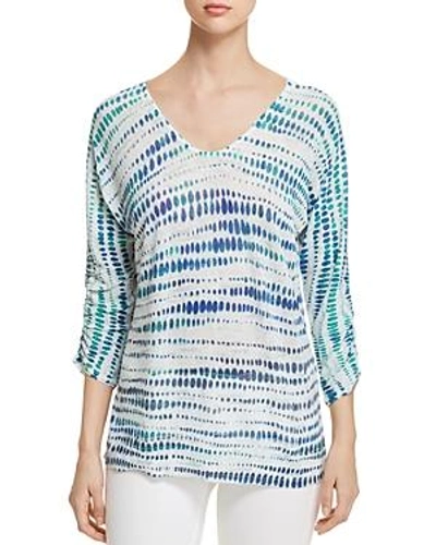 Shop Nic And Zoe Nic+zoe High Point Ombre Dot Top In Multi