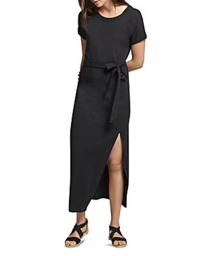 Shop Sanctuary Isle Tie-waist Maxi Tee Dress In Black