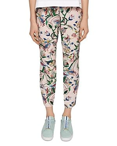 Shop Ted Baker Colour By Numbers Tachi Printed Pants In Dusky Pink