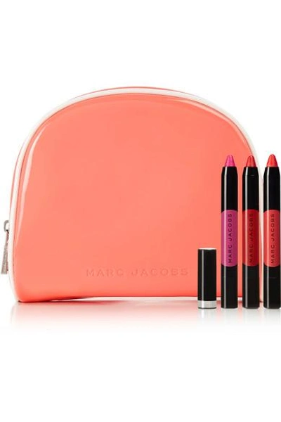 Shop Marc Jacobs Beauty Somewhere, Anywhere Le Marc Liquid Lip Crayon Collection - Red