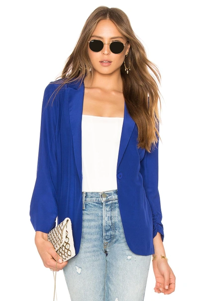 Shop Amanda Uprichard Brooklyn Blazer In Blue