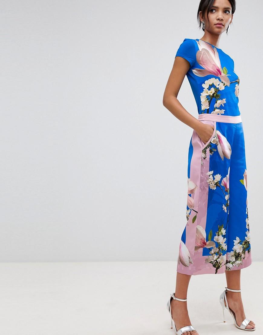 ted baker blue flower dress