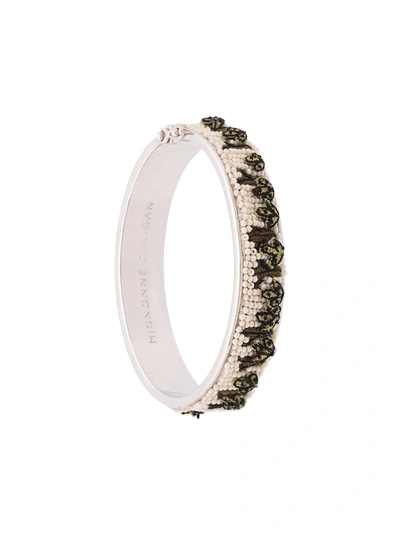 Shop Mignonne Gavigan Embellished Bracelet - White
