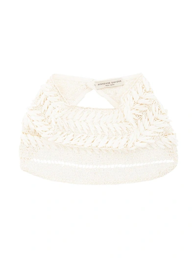 Shop Mignonne Gavigan Knitted Scarf Necklace - White