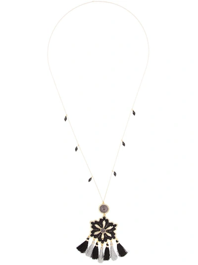 Shop Mercedes Salazar Tassel Necklace - Metallic