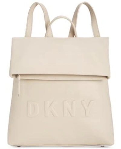 Shop Dkny Tilly Logo Medium Backpack, Created For Macy's In Fog