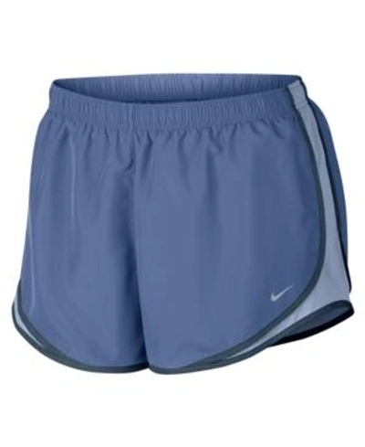 Shop Nike Plus Size Tempo Dri-fit Track Shorts In Purple Slate/royal Tint