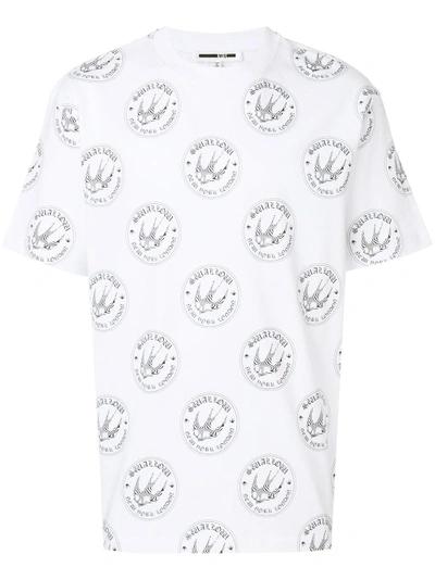 Shop Mcq By Alexander Mcqueen Mcq Alexander Mcqueen Swallow Print T-shirt - White