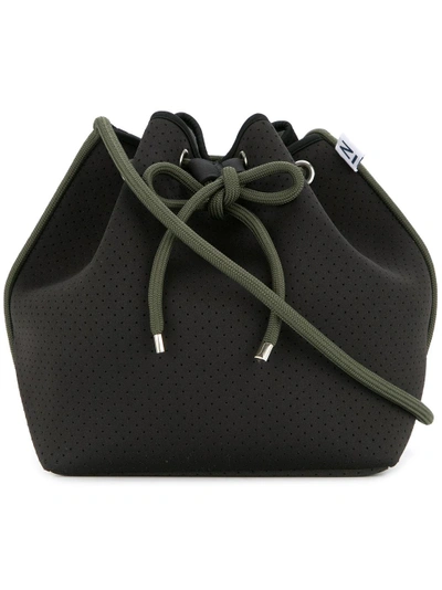Shop Nimble Activewear Drawstring Bucket Bag In Black