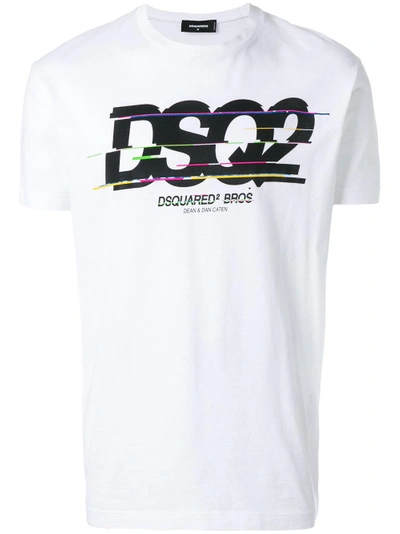 Shop Dsquared2 Dsq2 Logo Print T-shirt - White